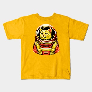 Astronaut cat Kids T-Shirt